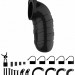 Мужской пояс верности Model 05 Chastity 5.5 Cock Cage, цвет: черный