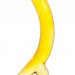 Стимулятор-банан из стекла, цвет: желтый - 16,5 см