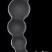 Упругая анальная цепочка Flexible Wand, цвет: черный - 18 см