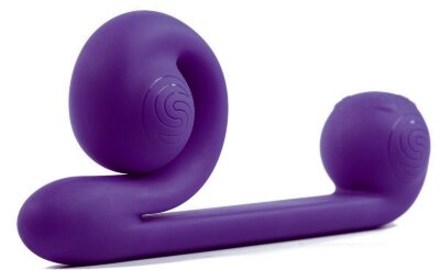 Уникальный вибромассажер-улитка для двойной стимуляции Snail Vibe, цвет: фиолетовый