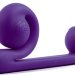 Уникальный вибромассажер-улитка для двойной стимуляции Snail Vibe, цвет: фиолетовый