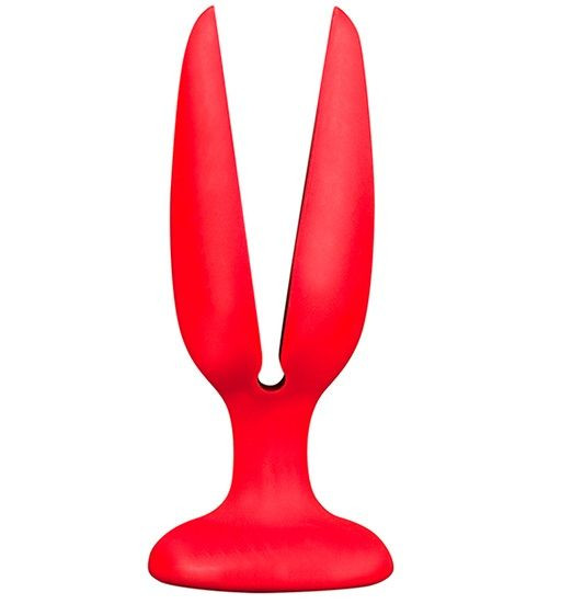Пробка-бутон Menzstuff Flower Butt Plug 5inch, цвет: красный - 13,5 см