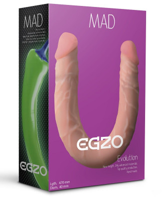 Фаллоимитатор EGZO Mad Pepper из киберкожи - 47 см