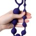 Силиконовая анальная цепочка Grape - 35 см, цвет: фиолетовый