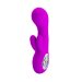 Вибратор Baile Pretty Love Valentine с клиторальным отростком, цвет: фиолетовый - 15,4 см