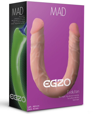 Фаллоимитатор EGZO Mad Pepper из киберкожи - 46 см