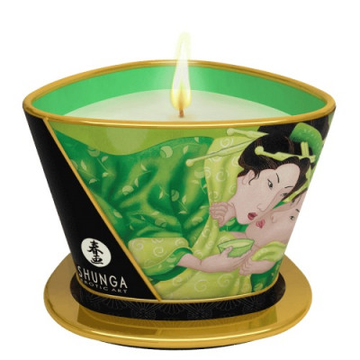 Массажная свеча Exotic Green Tea с ароматом зеленого чая - 170 мл.