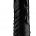 Анальный реалистичный стимулятор на присоске - 25,5 см, цвет: черный