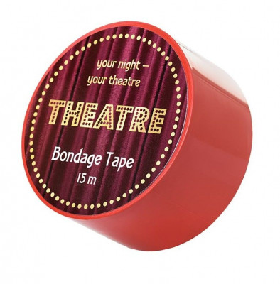 Бондажный скотч TOYFA Theatre, цвет: красный - 15 м