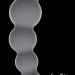 Упругая анальная цепочка Flexible Wand, цвет: серый - 18 см