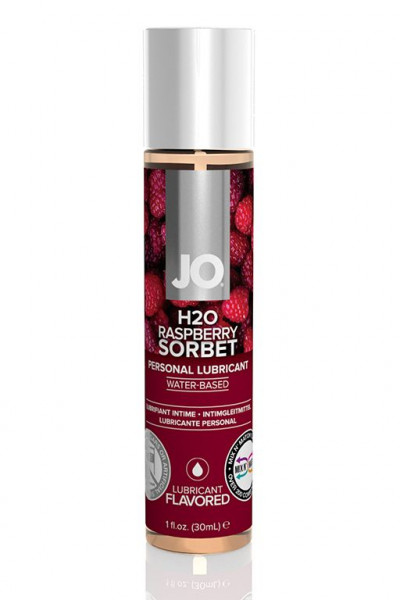 Смазка JO Flavored Raspberry Sorbet с ароматом малинового щербета - 30 мл.