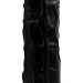 Гелевый фаллоимитатор на присоске №9 - 19,5 см, цвет: черный