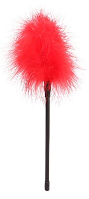 Пуховка Feather - 27 см, цвет: красный