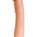 Вибратор Realistic Cock Vibe изогнутой формы - 20 см, цвет: телесный