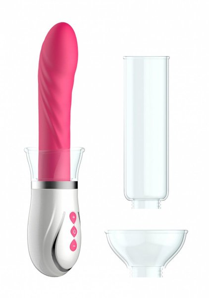Набор Twister 4 in 1 Rechargeable Couples Pump Kit, цвет: розовый