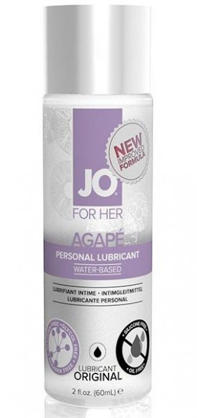 Лубрикант JO Agape Lubricant Original на водной основе для женщин - 60 мл.