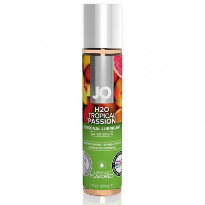 Смазка JO Flavored Tropical Passion с ароматом тропических фруктов - 30 мл.