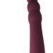 Вибронасадка для двойного проникновения Bramble - 16,5 см, цвет: бордовый