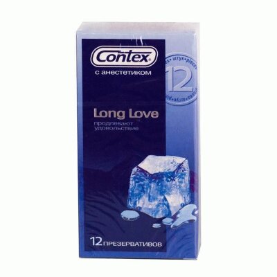 Презервативы с продлевающей смазкой Contex Long Love - 12 шт.