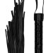 Многохвостовая гладкая плеть Luxury Whip - 38,5 см, цвет: черный