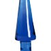 Стеклянная анальная втулка, цвет: синий - 11 см
