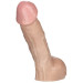 Насадка-фаллоимитатор Doc Johnson Vac-U-Lock 7" Realistic Perfect Erect Cock - 18,5 см