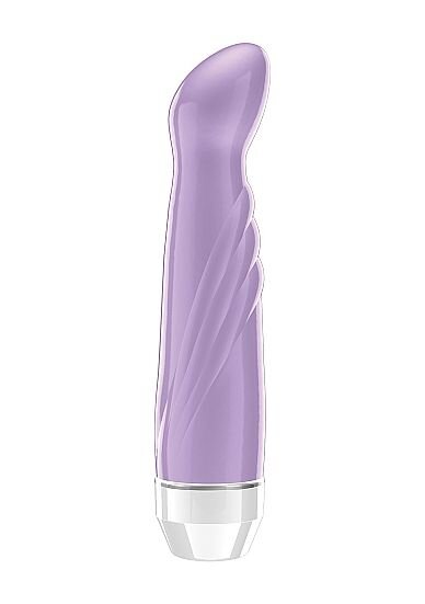 Вибратор Livvy со скошенной головкой - 15,5 см, цвет: фиолетовый