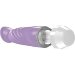 Вибратор Livvy со скошенной головкой - 15,5 см, цвет: фиолетовый