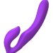 Безремневой вибрострапон с пультом Ultimate Strapless Strap-On - 22,22 см, цвет: фиолетовый