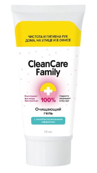 Очищающий гель с антибактериальным эффектом CleanCare Family - 75 мл.