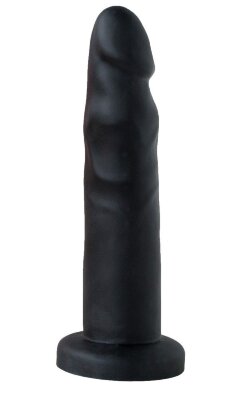 Анальный фаллоимитатор - 13 см, цвет: черный