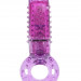 Эрекционное кольцо Oyeah Purple с вибрацией и пальчиком, цвет: фиолетовый