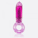 Эрекционное кольцо Oyeah Purple с вибрацией и пальчиком, цвет: фиолетовый