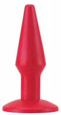Анальная втулка Pure, цвет: красный - 12 см