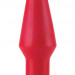 Анальная втулка Pure, цвет: красный - 12 см