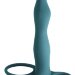 Вибронасадка для двойного проникновения Flirtini - 15,9 см, цвет: зеленый