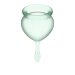 Набор менструальных чаш Feel good Menstrual Cup, цвет: зеленый