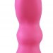 Розовая изогнутая анальная пробка - 10 см.