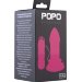 Вибровтулка на присоске POPO Pleasure, цвет: розовый - 14 см