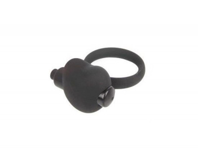 Эрекционное кольцо с вибрацией Sex Expert, цвет: черный