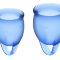 Набор менструальных чаш Feel confident Menstrual Cup, цвет: синий