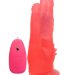 Анально-вагинальный вибромассажер на присоске - 17 см, цвет: розовый
