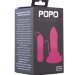 Вибровтулка средних размеров POPO Pleasure, цвет: розовый - 13 см