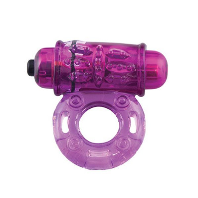 Эрекционное виброкольцо Owow Purple, цвет: фиолетовый