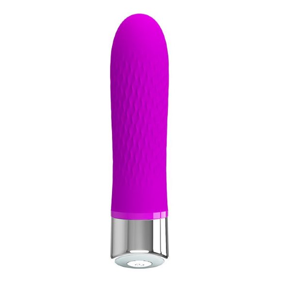Мини-вибратор Sebastian - 12,4 см, цвет: лиловый