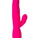 Вибратор с подогревом для двойной стимуляции JOS NEGA - 22 см, цвет: розовый