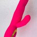 Вибратор с подогревом для двойной стимуляции JOS NEGA - 22 см, цвет: розовый