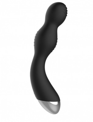 Вибратор G-Spot Vibrating E-Stimulation, цвет: черный - 19,5 см