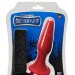 Анальная вибропробка Menzstuff 5inch Slim Intruder Butt Plug с пультом управления, цвет: красный - 13 см