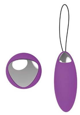 Перезаряжаемое виброяйцо Remote Duo Pleasure, цвет: фиолетовый